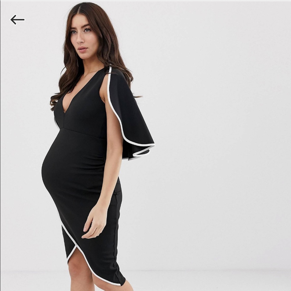 ASOS Maternity cape midi wrap dress